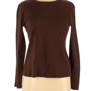 Tyler Boe size medium long sleeve T-shirt in brown